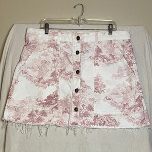 Ted Baker London Lunat Miniskirt in the color "Mid Pink", Size 14/16